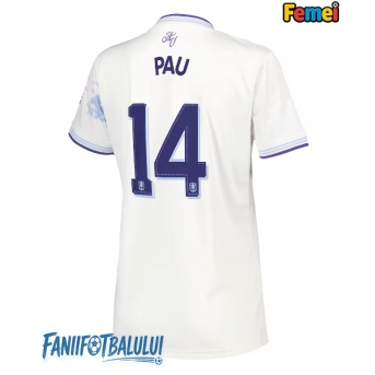 Aston Villa Pau Torres #14 Tricou Fotbal Replică 2025-26 Femei Treilea